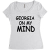 georgia is my mind Women's Triblend Scoop T-shirt
