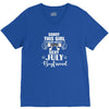 sorry this girl is already taken by a super sexy july boyfriend V-Neck Tee