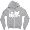 the dogfather thai bangkaew white Zipper Hoodie