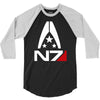 mass effect  alliance n7 logo 3/4 Sleeve Shirt