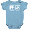 drifting   problem solved mens funny Baby Onesie