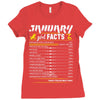 January Girl Facts Capricorn Ladies Fitted T-Shirt