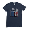 defacing the phonebox hoody Ladies Fitted T-Shirt