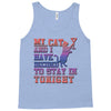 my cat and i stay in tonight Tank Top