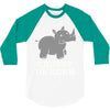 chubby unicorn rhino 3/4 Sleeve Shirt