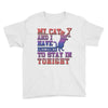 my cat and i stay in tonight Youth Tee