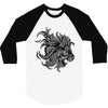 lion zentangle 3/4 Sleeve Shirt