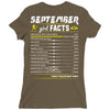 September Girl Facts Libra Ladies Fitted T-Shirt