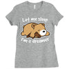 let me sleep Ladies Fitted T-Shirt