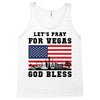 Lets Pray For Vegas, God Bless Tank Top