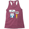 usb i am your father! funny geek computer Racerback Tank