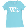 w anchor mens funny offensive Ladies Fitted T-Shirt