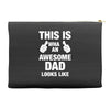 new daddy christmas funny Accessory Pouches