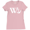 w anchor mens funny offensive Ladies Fitted T-Shirt