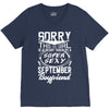 This Girl Is Taken By A Super Sexy September Boyfriend V-Neck Tee