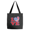 star spangled hammered Tote Bags