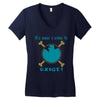 IT'S NEVER A CRIME TO EXIST Franky  One Piece Women's V-Neck T-Shirt