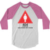 404 error girlfriend not found 3/4 Sleeve Shirt