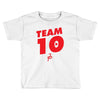 team 10 red Toddler T-shirt