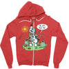 warm hugs Zipper Hoodie