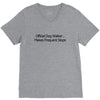 funny t shirt official dog walker. V-Neck Tee