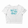 have you seen this snail Crop Top