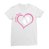 Baby Girl with Heart Any Name Customized Ladies Fitted T-Shirt