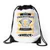 Never Underestimate the Strength of a Childhood Cancer Warrior Drawstring Bags