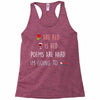 are red is red Racerback Tank
