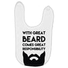 with great beard comes great responsibility Baby Bibs
