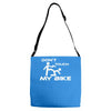don't touch my bike funy Adjustable Strap Totes