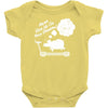 never give up on dreams ladies fitted Baby Onesie