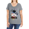 who loves papillon Ladies Curvy T-Shirt