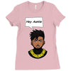 hey auntie killmonger Ladies Fitted T-Shirt