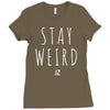 Juanpa Zurita Stay Weird Ladies Fitted T-Shirt