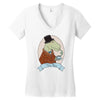tea rex Women's V-Neck T-Shirt