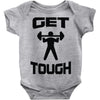 get tough weight lifter lifting gym Baby Onesie
