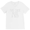 this chick needs a beer V-Neck Tee