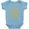 kings are born in december Baby Bodysuit