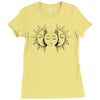 moon and sun Ladies Fitted T-Shirt