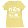 i'm a dad and architect Ladies Fitted T-Shirt