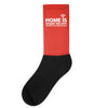 home is where the wifi funny Socks