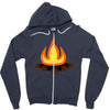 fire Zipper Hoodie