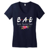 Bae Best Auntie Ever Friends Tv Show Parody Women's V-Neck T-Shirt