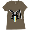 Killerbunny2007 Rainbow Overflow Ladies Fitted T-Shirt