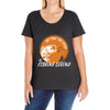 the man the myth the fishing Ladies Curvy T-Shirt