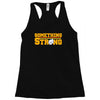 something strong trending Racerback Tank