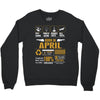 Born April  Multitasking Problem Solving Tees Crewneck Sweatshirt