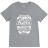 Super Cool Papaw Of A Freaking Awesome Daughter V-Neck Tee