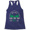 life is short take the trip buy the shoe Racerback Tank